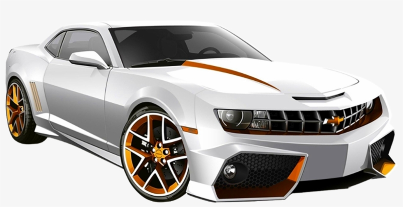 Camaro Branco Png - White And Gold Camaro, transparent png #8818446