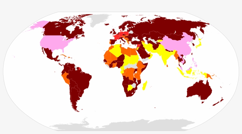 Smoking Ban Countries - Regional Trade Agreements Map, transparent png #8818595