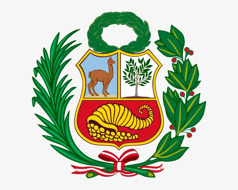 Coat Of Arms Of Peru Alternative Version - Flag Of Peru Symbol, transparent png #8819062