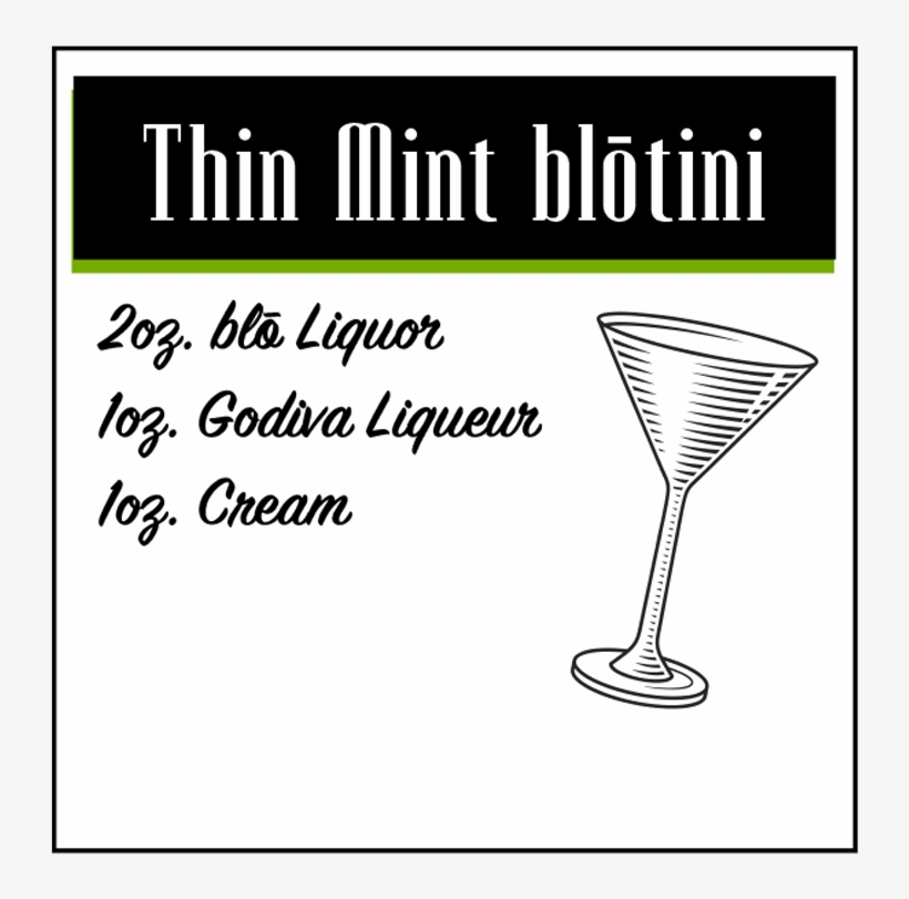 Thinmint - Martini Glass, transparent png #8819202