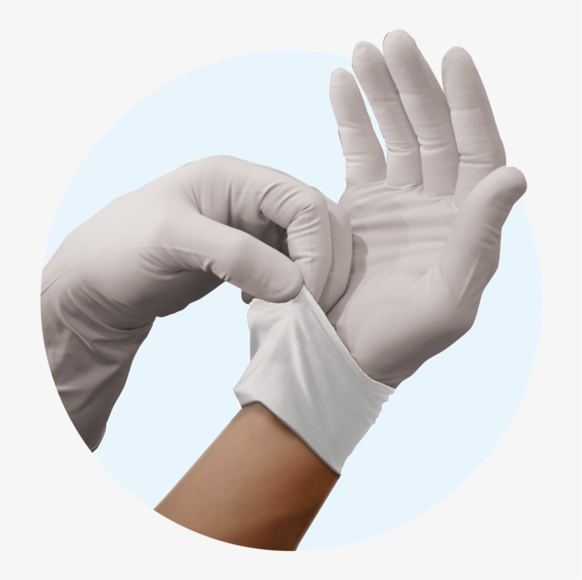 Supaflex Powder-free Latex Exam Gloves - Glove, transparent png #8819650