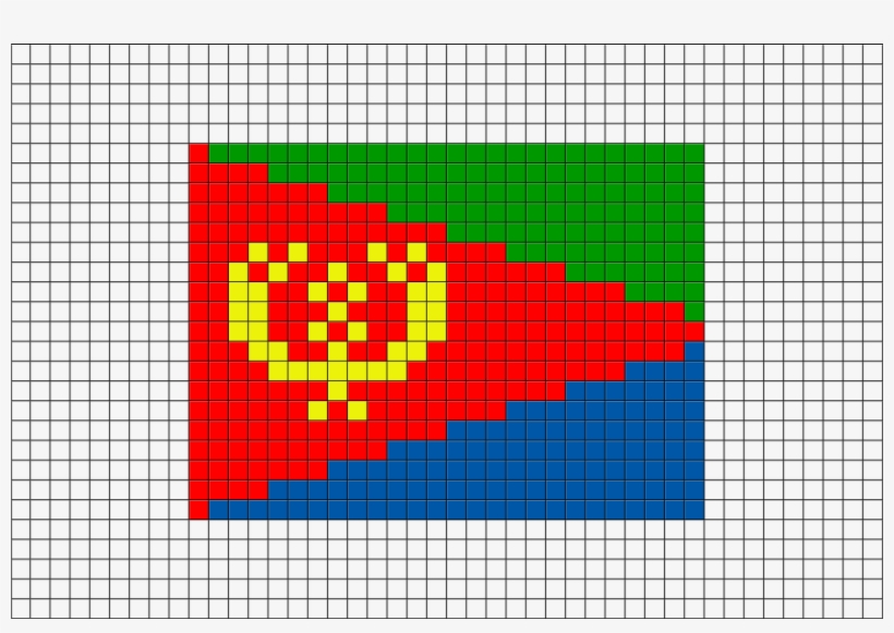 Flag Of Chile Pixel Art - Drapeau Pixel Art, transparent png #8819771