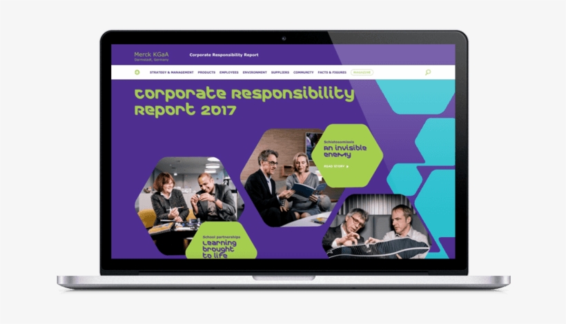 Merck Kgaa, Darmstadt, Germany Publishes 2017 Corporate - Led-backlit Lcd Display, transparent png #8820078