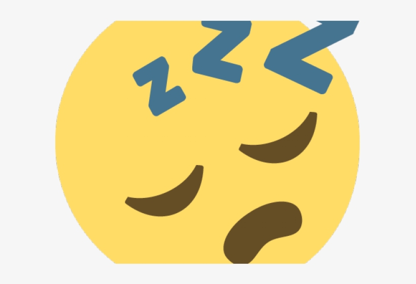 Emoji Face Clipart Sleeping - Imagenes De Emojis Con Sueño, transparent png #8820258