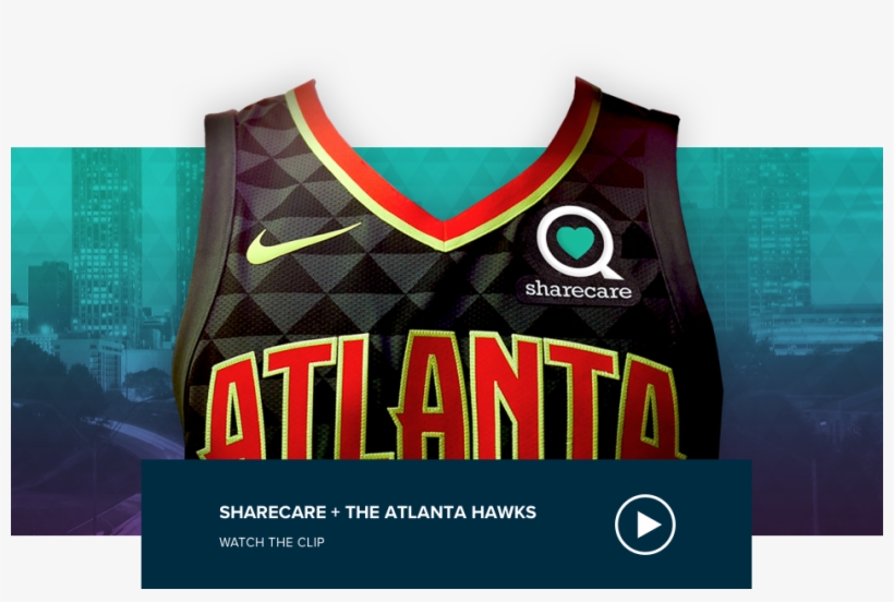 Making Atlanta And Georgia A Healthier Place To Live - Atlanta Hawks Jersey Sharecare, transparent png #8820260