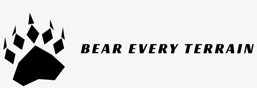 Bear Paw Logo - Black-and-white, transparent png #8820331