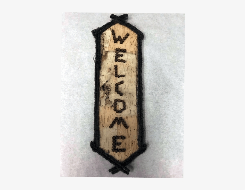 Rustic Twig Welcome Sign - Cross-stitch, transparent png #8820792