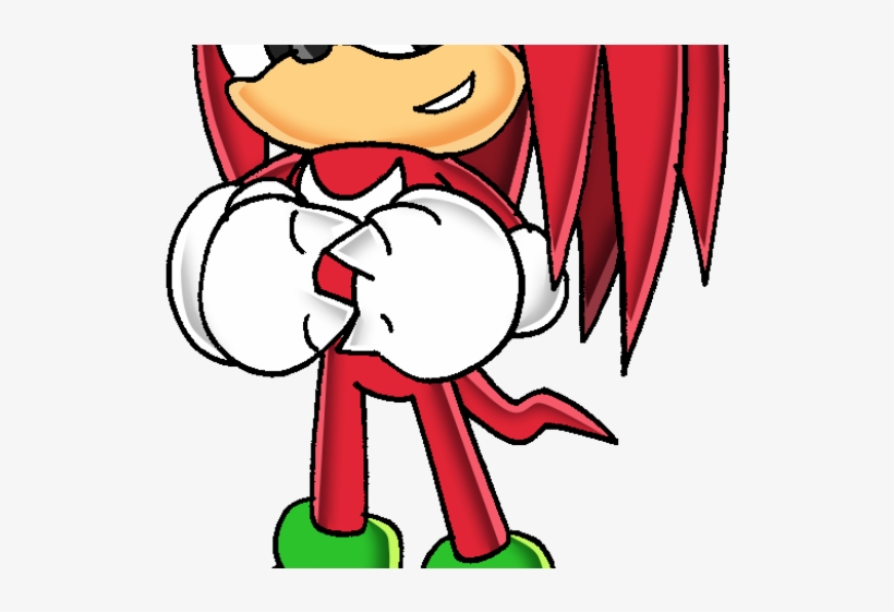 Sonic The Hedgehog Clipart Knuckles The Echidna - Classic Knuckles The Echidna, transparent png #8821138