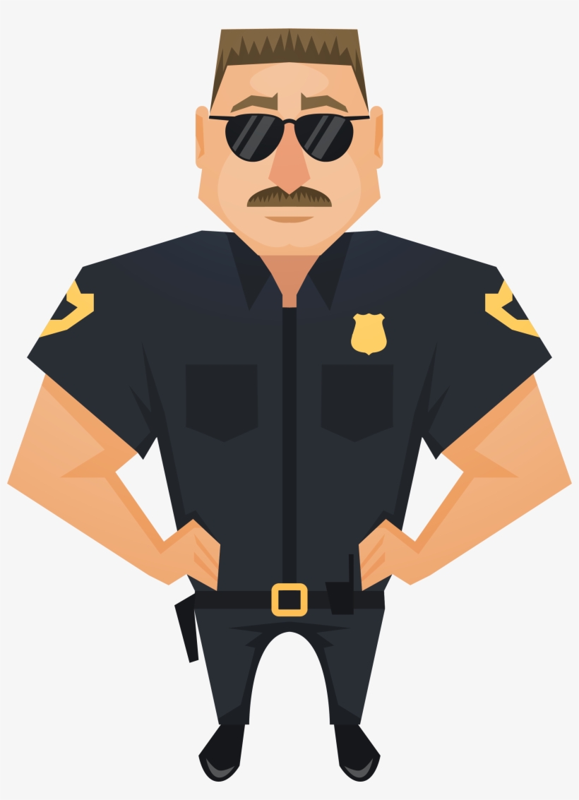 Judge Police Officer Handsome Download Hd Png Clipart - Policial Png, transparent png #8821736