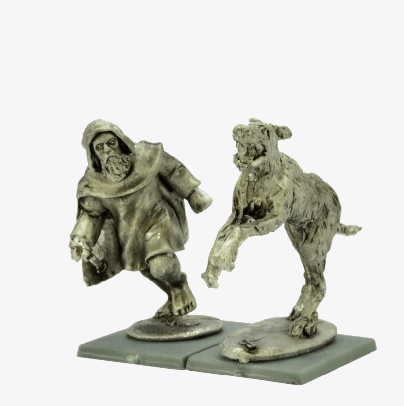 The Handler Is Depicted In Hooded Cloak, Running To - Figurine, transparent png #8823681