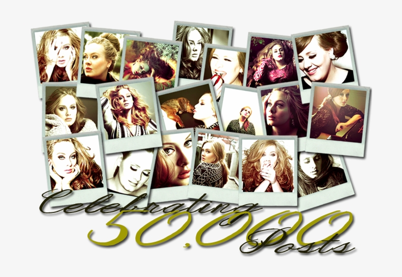 The Adele Board Is Having A Party For Their 50,000 - Adele Vogue, transparent png #8823864