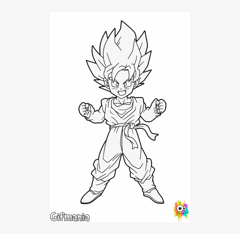 Super Saiyan Db Art Pinterest Dragon Ball - Imagenes De Goten Para Dibujar  - Free Transparent PNG Download - PNGkey