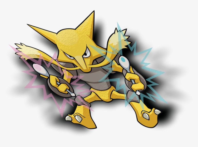 Alakazam Sticker - Cartoon, transparent png #8824629