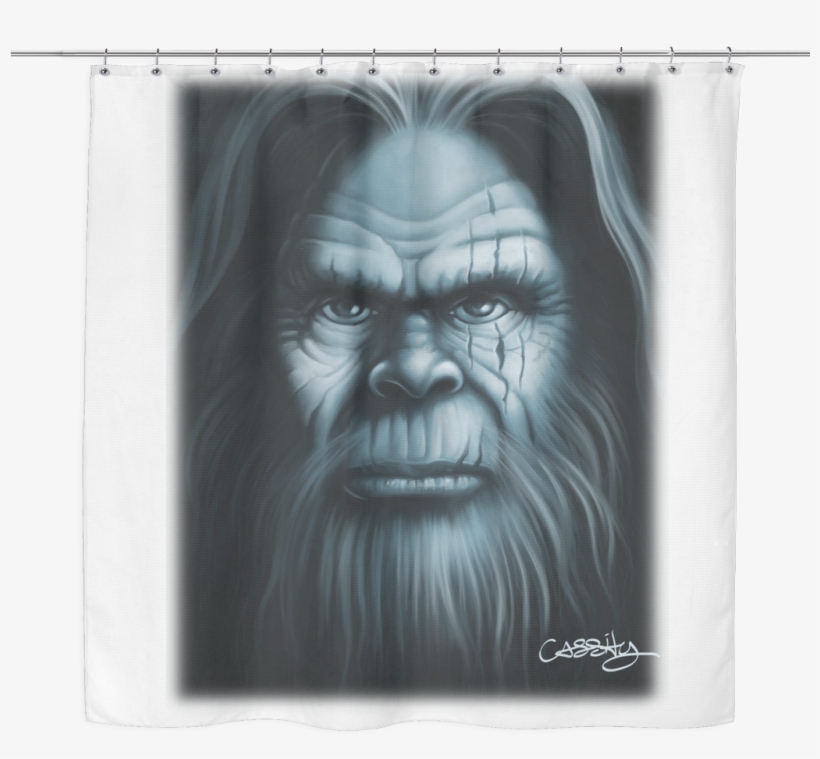 Sasquatch Shower Curtain - Western Gorilla, transparent png #8825080