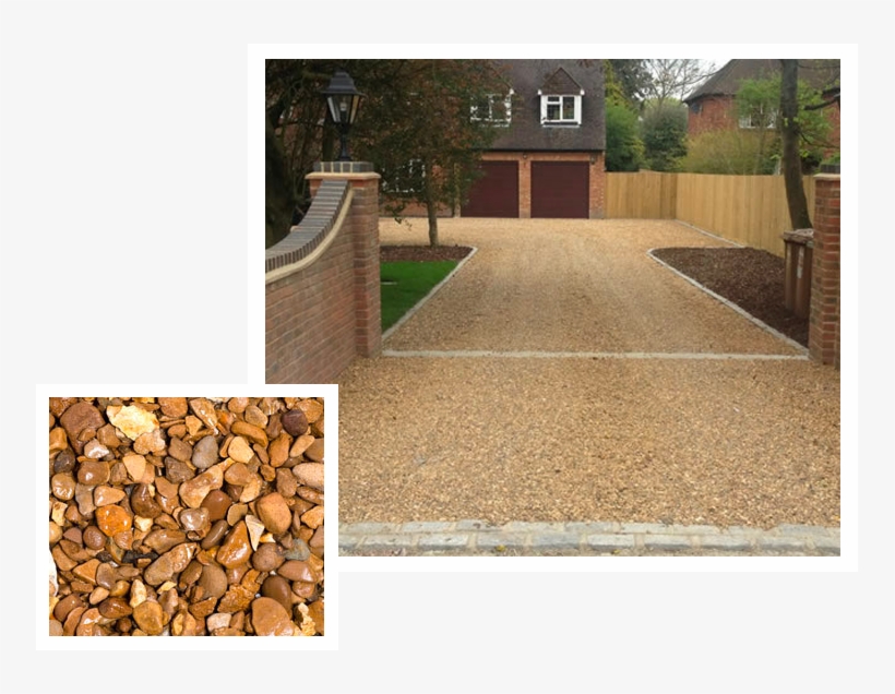 Our Golden Gravel Is A More Rounded Material Ideally - Walkway, transparent png #8825191