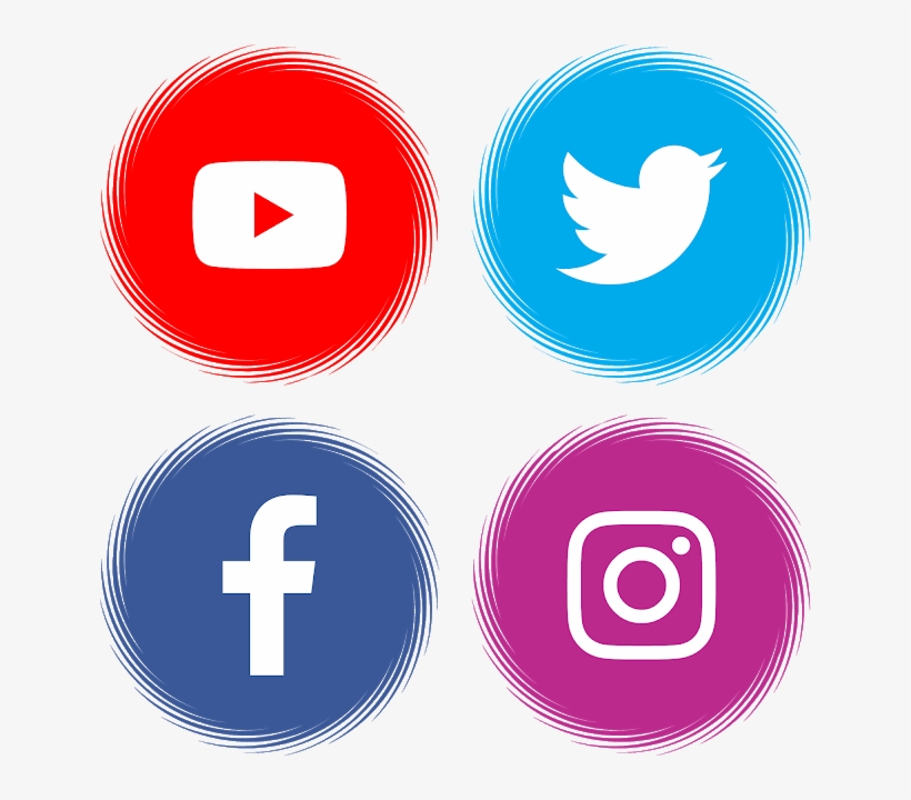 Download Youtube Facebook Twitter Instagram Svg Eps - Facebook Twitter Whatsapp Instagram, transparent png #8826211