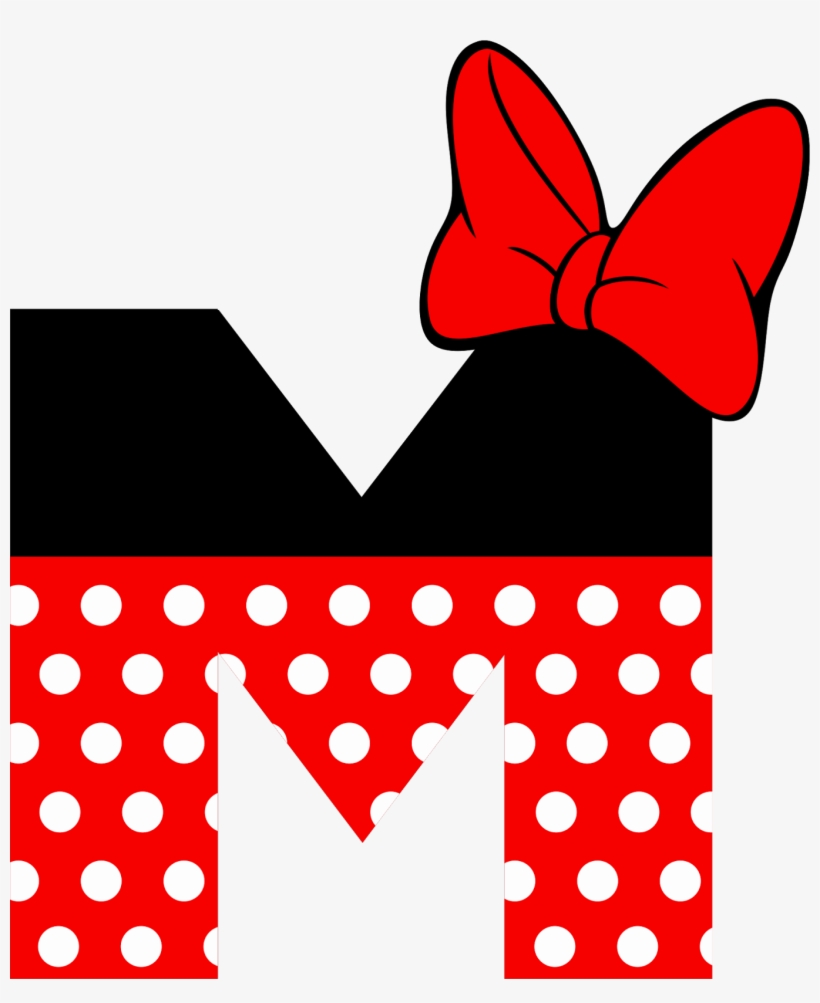 Craft, Fourth Birthday, Free, Mickey Mouse, Text Photo, - Minnie Mouse Letter M, transparent png #8875239
