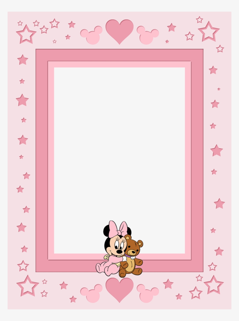 Filler Card/photo Frame - Baby Minnie Mouse Frame, transparent png #8875381