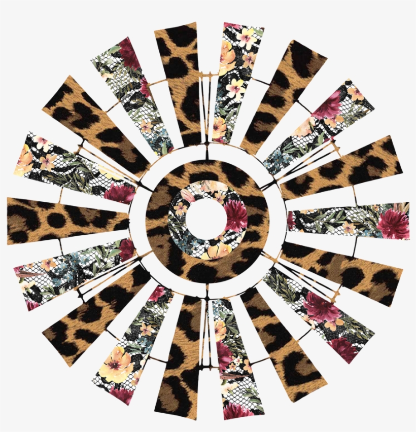 Floral And Lace Windmill Transfer - Hairbrush, transparent png #8875587