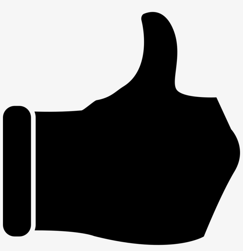 Thumb Up Comments - Like Silueta, transparent png #8876885