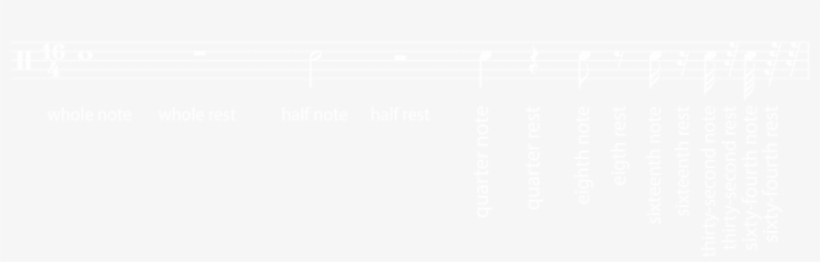 It Starts From The Whole Note And Halves Each Time - Johns Hopkins White Logo, transparent png #8878315