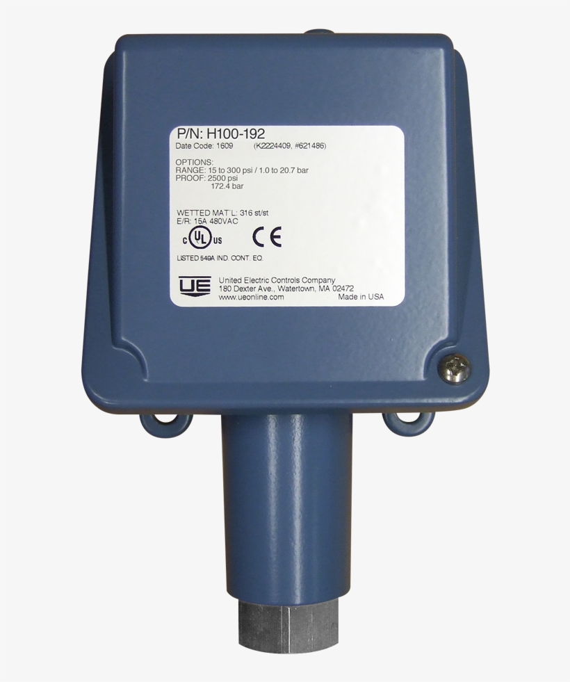 United Electric Controls B100 120, transparent png #8878424