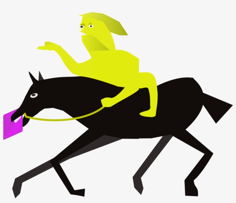 Horse Silhouette Pack Animal Line Character - Clip Art, transparent png #8879137