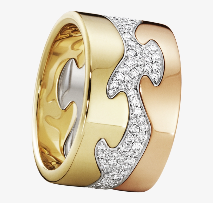 Fusion 3-piece Ring - Georg Jensen Ring Guld, transparent png #8879880