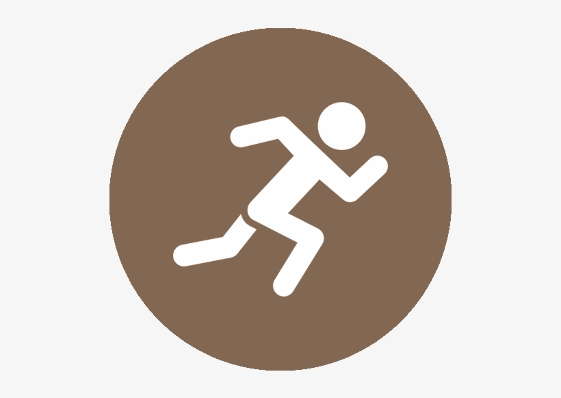 Contact Us - Running Man Circle Png, transparent png #8880328