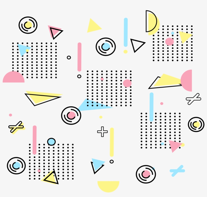 Memphis Commerce Trend Elements Simplicity Png And - Diagram, transparent png #8880470