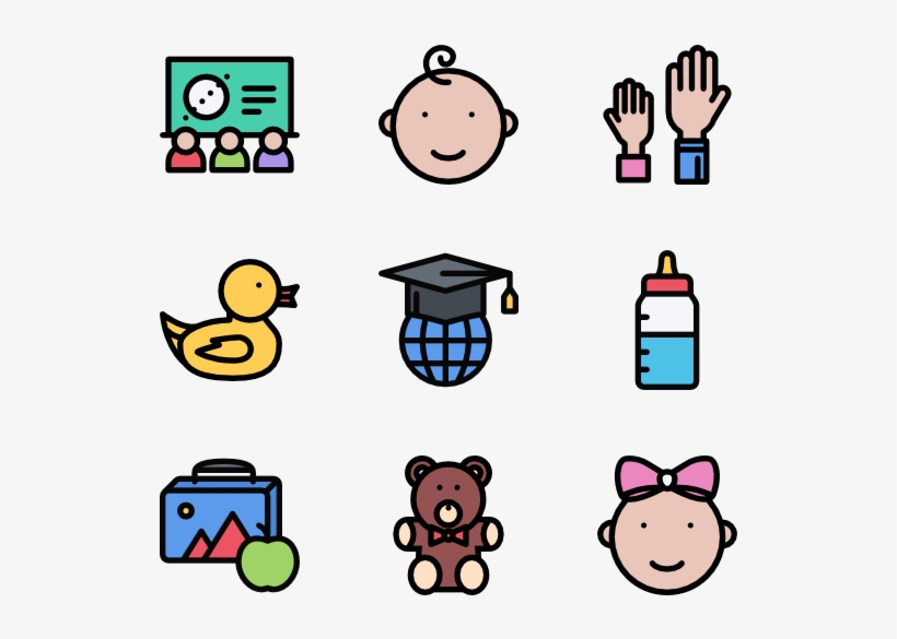 School And Childhood, transparent png #8880562