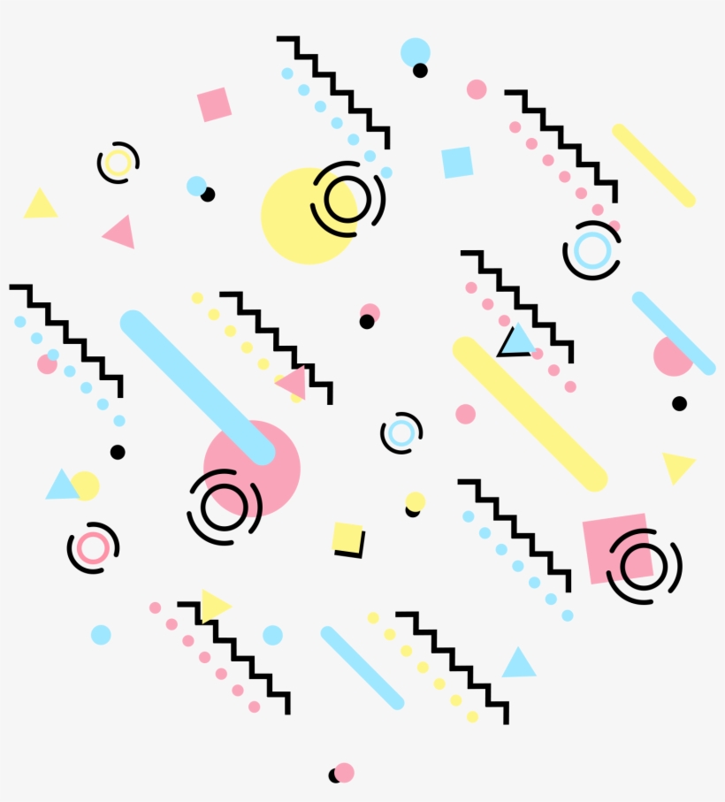 Memphis Commerce Trend Elements Simplicity Png And - Memphis, transparent png #8880760