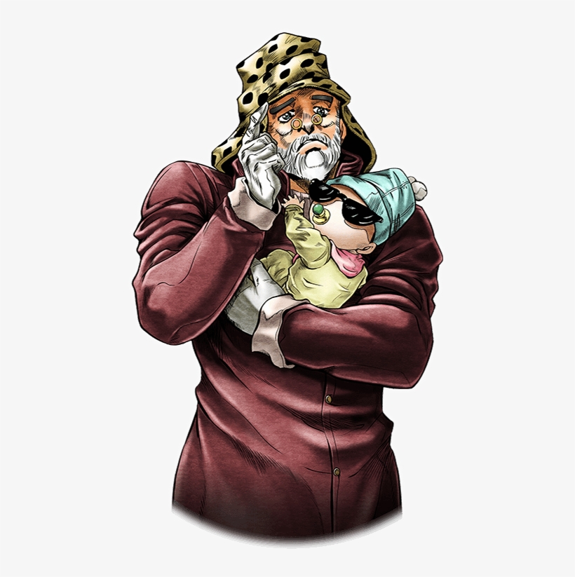 Unit Old Joseph And Invisible Baby - Old Joseph Joestar Invisible Baby, transparent png #8881007