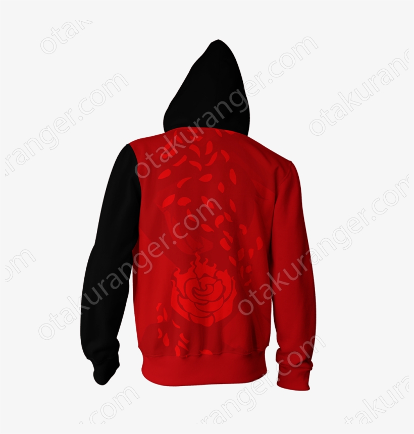 Rwby Ruby Rose Zip Up Hoodie Fullprinted Zip Up Hoodie - Don Bosco, transparent png #8881304