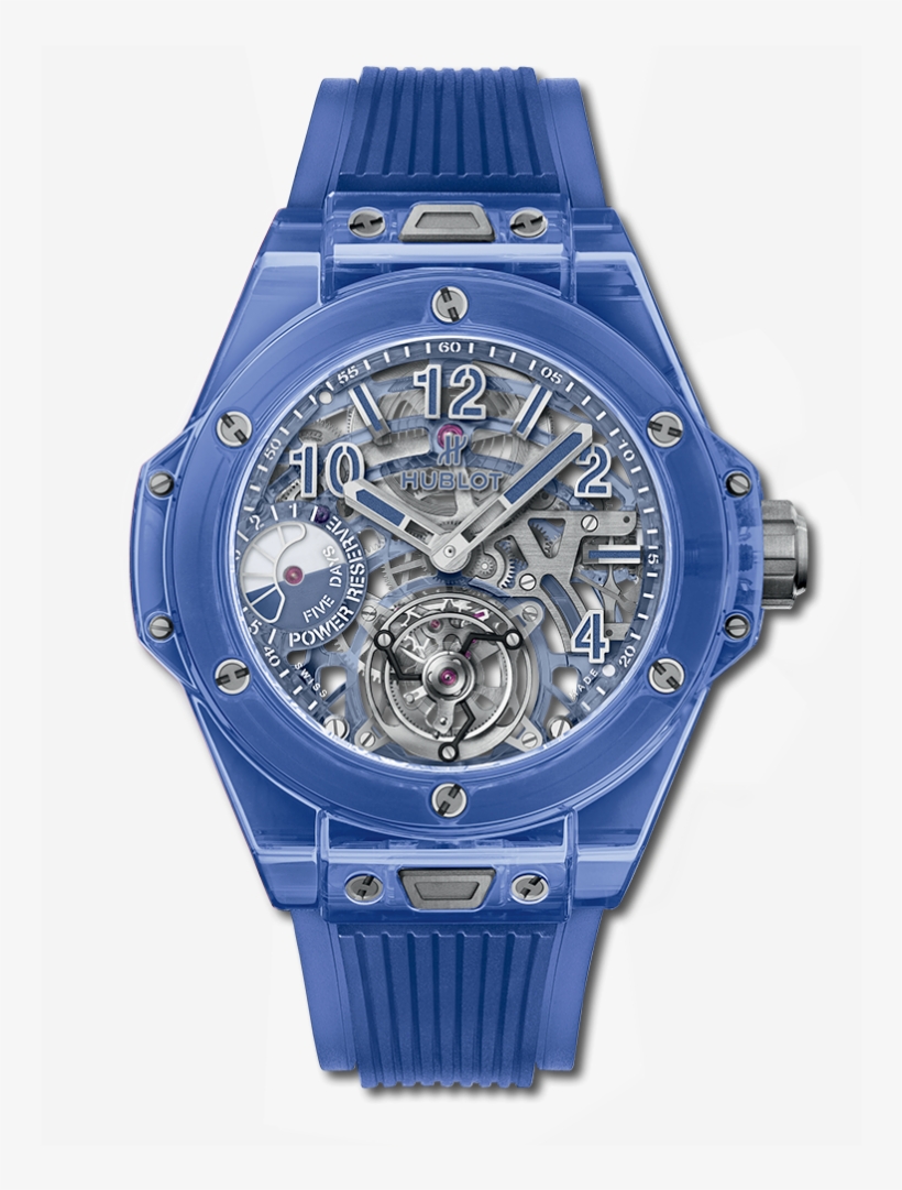 Big Bang Tourbillon Power Reserve 5 Days Blue Sapphire - Hublot, transparent png #8881488