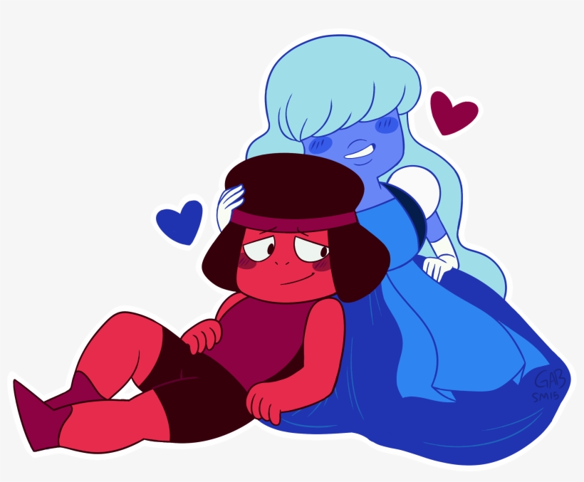 Xeternalflamebryx 313 205 There Is No Need To Worry, - Steven Universe Love Fanart Ruby Sapphire, transparent png #8881620