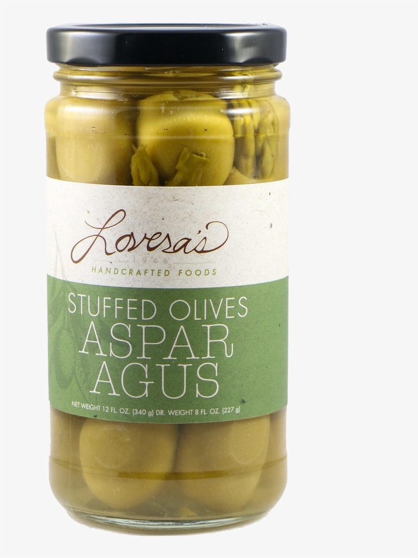 Asparagus Stuffed Olives - Pickled Cucumber, transparent png #8881932
