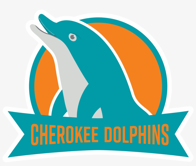 123017 Spal Cherokeedolphins Rev-f - Illustration, transparent png #8882092
