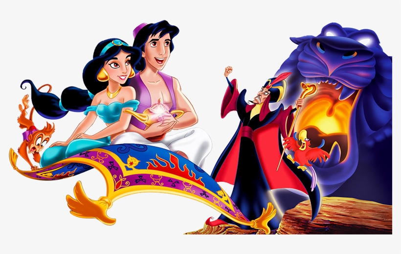 Princess Jasmine Genie Cartoon - Jasmine Aladdin Magic Carpet, transparent png #8882138