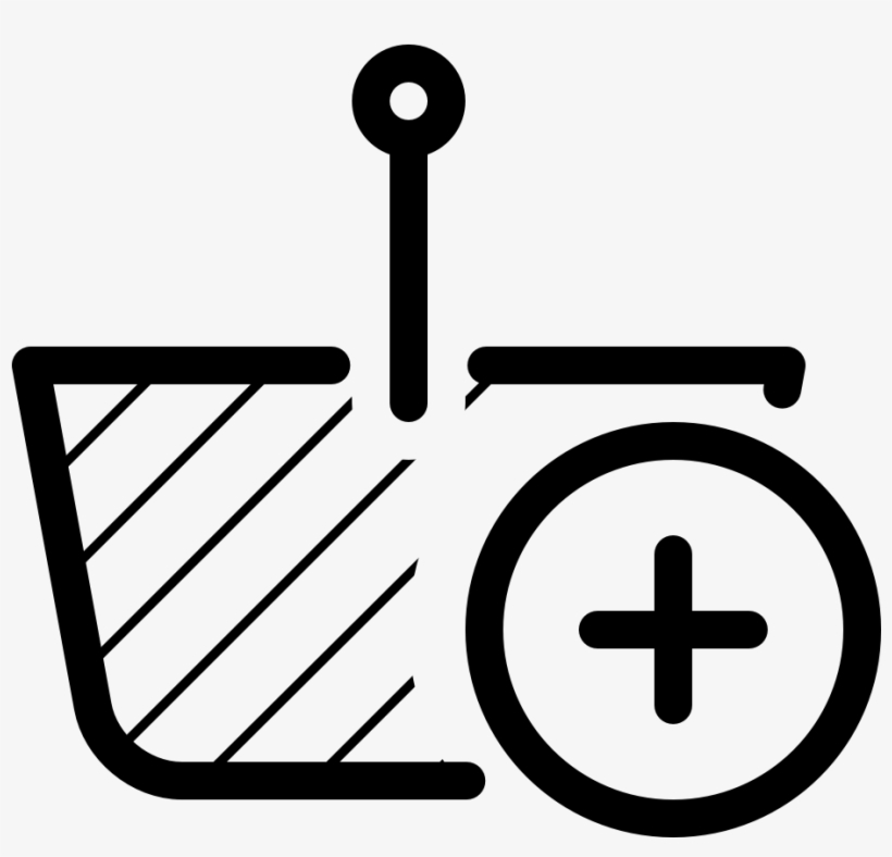 Shopping Basket Plus - Icon, transparent png #8882504