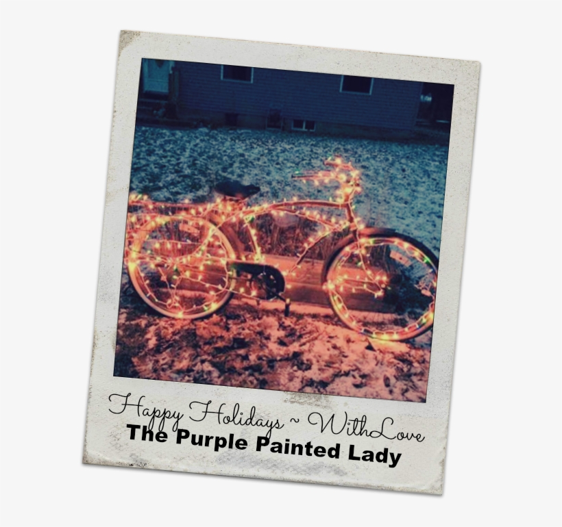 Old Bike The Purple Painted Lady Poloroid - Insect, transparent png #8882812
