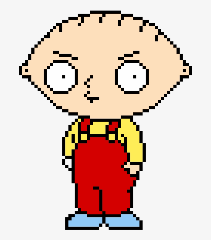 Stewie Griffin - Family Guy Perler Beads, transparent png #8883178