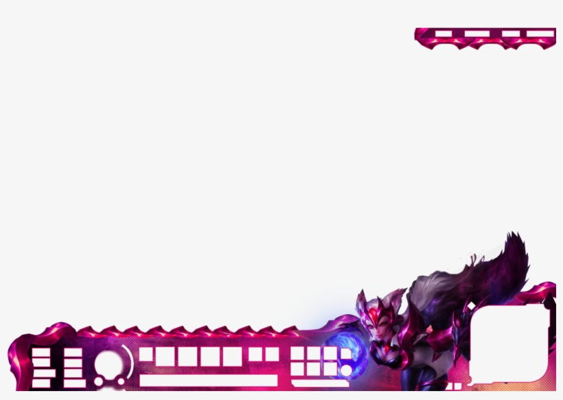 League Of Legend Overlay Ahri Challenger By H4nabi - League Of Legends Twitch Overlay Png, transparent png #8883943