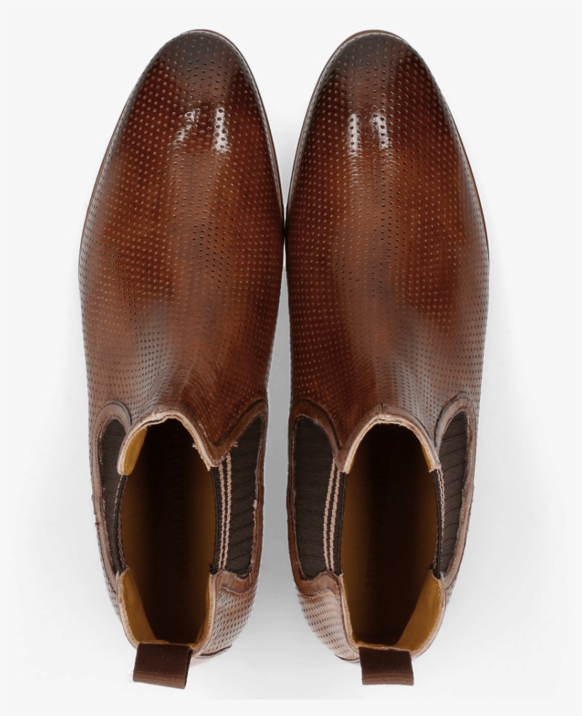 Ankle Boots Brad 6 Perfo Wood Binding Ash - Leather, transparent png #8884148