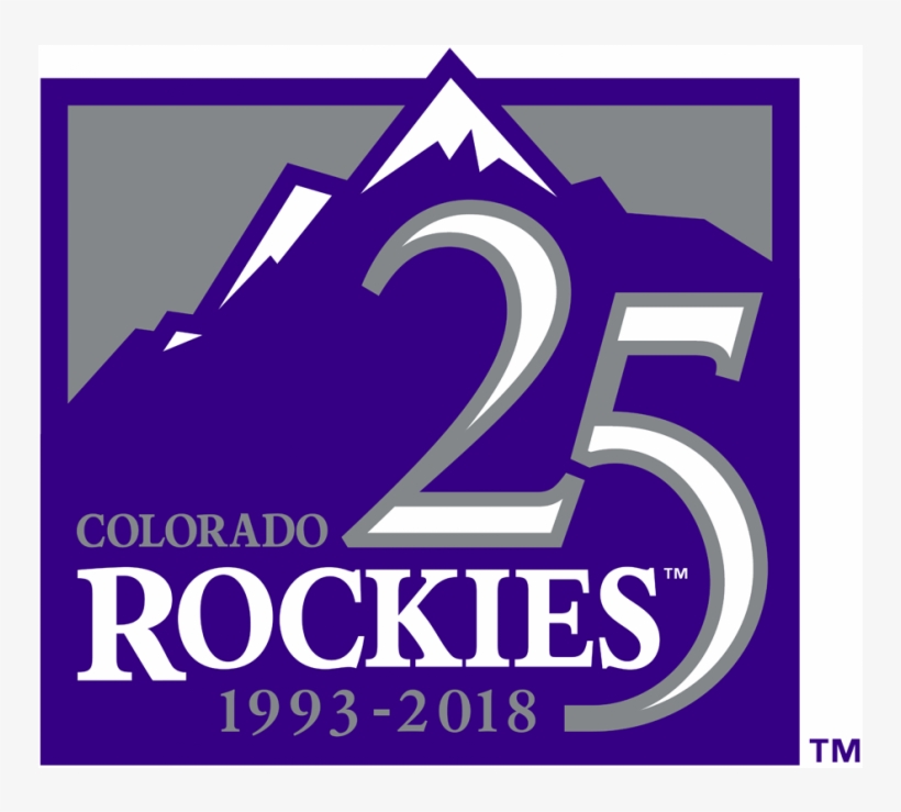 Colorado Rockies Logos Iron On Stickers And Peel-off - Rockies 25th Anniversary Logo, transparent png #8885396