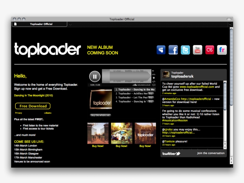 We Noticed This All Black Soundcloud Player On The - Toploader, transparent png #8885528