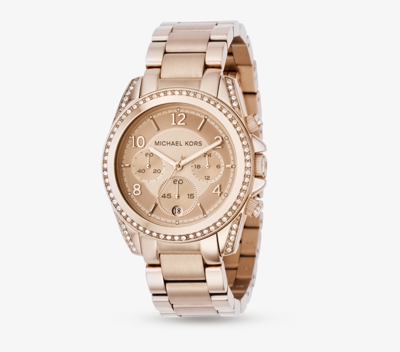 Michael Kors Ladies' Rose Gold-plated Bracelet Watch - Michael Kors Ladies Watch, transparent png #8885780