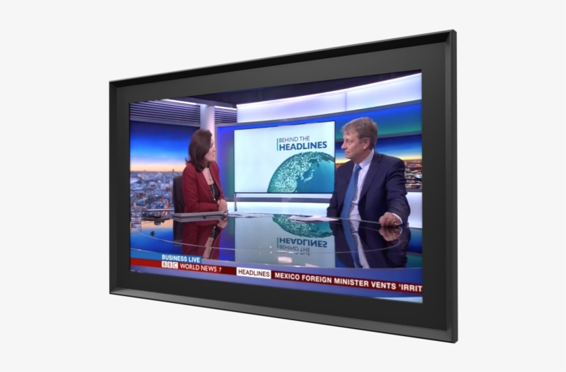 Hand-crafted Classic Wood Tv Frame - Led-backlit Lcd Display, transparent png #8886067