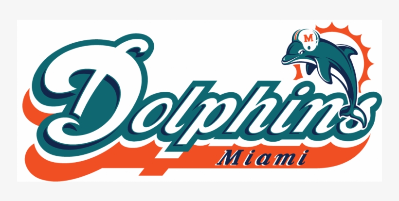 Miami Dolphins Iron On Stickers And Peel-off Decals - Miami Dolphins, transparent png #8886857