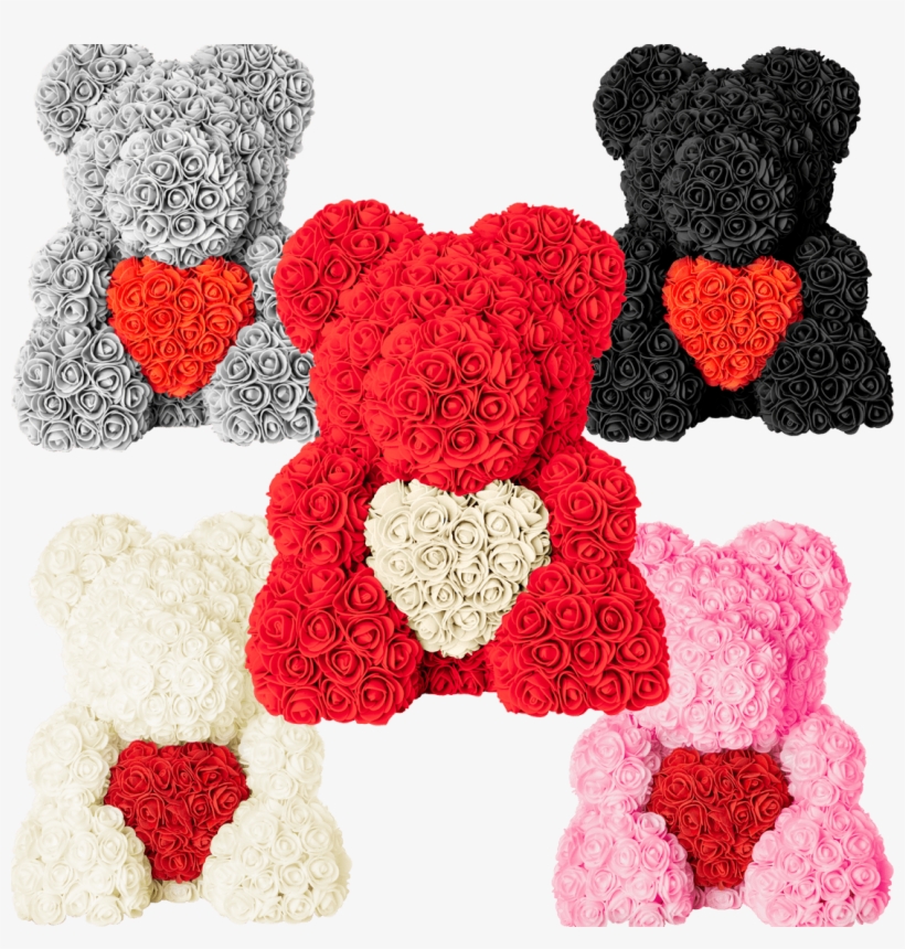 Rose Petal Teddy Bear, transparent png #8887305